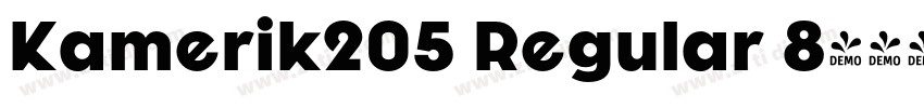 Kamerik205 Regular 8字体转换
